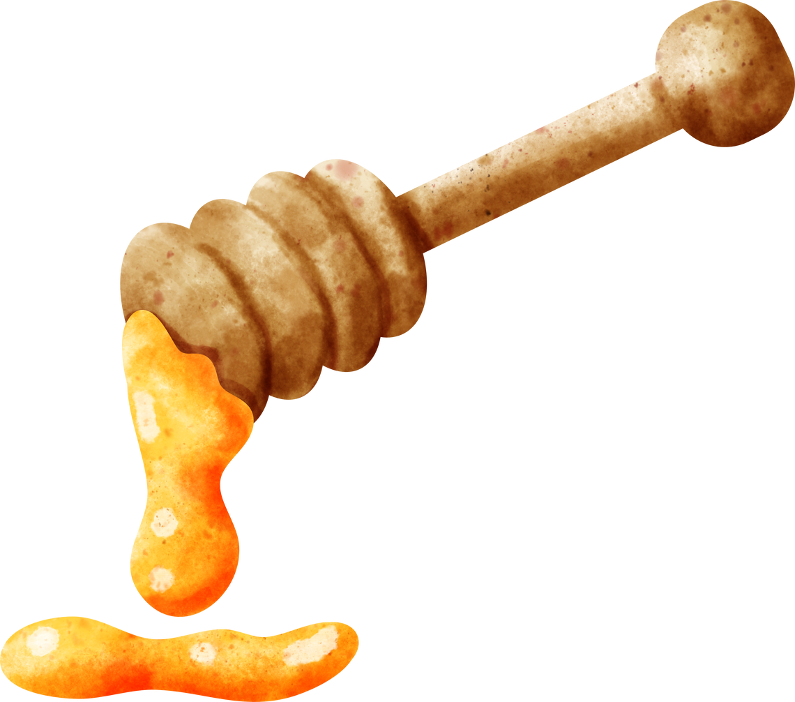 watercolor honey stick